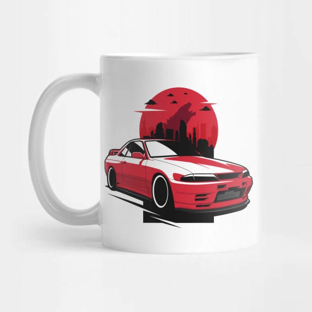 Red R32 Skyline GTR City by KaroCars